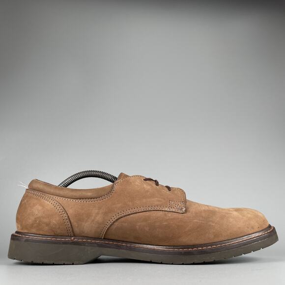 Sebago Drysides Men\'s 12 M Brown Nubuck Oxford Plain Toe Lace Up Dress Shoes EUC main image 7